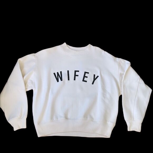 NWT Wool + Pepper Co. WIFEY Crewneck Sweatshirt - Picture 1 of 4